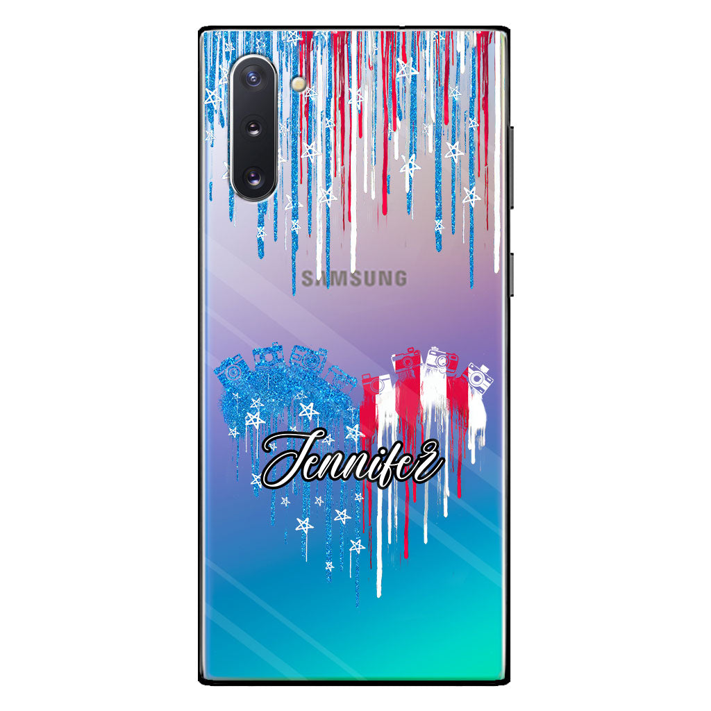 Liebe zur Fotografie – Personalisierte transparente Handyhülle für Fotografie