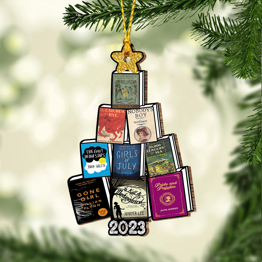 A Year Of Books - Personalized Book Ornament
