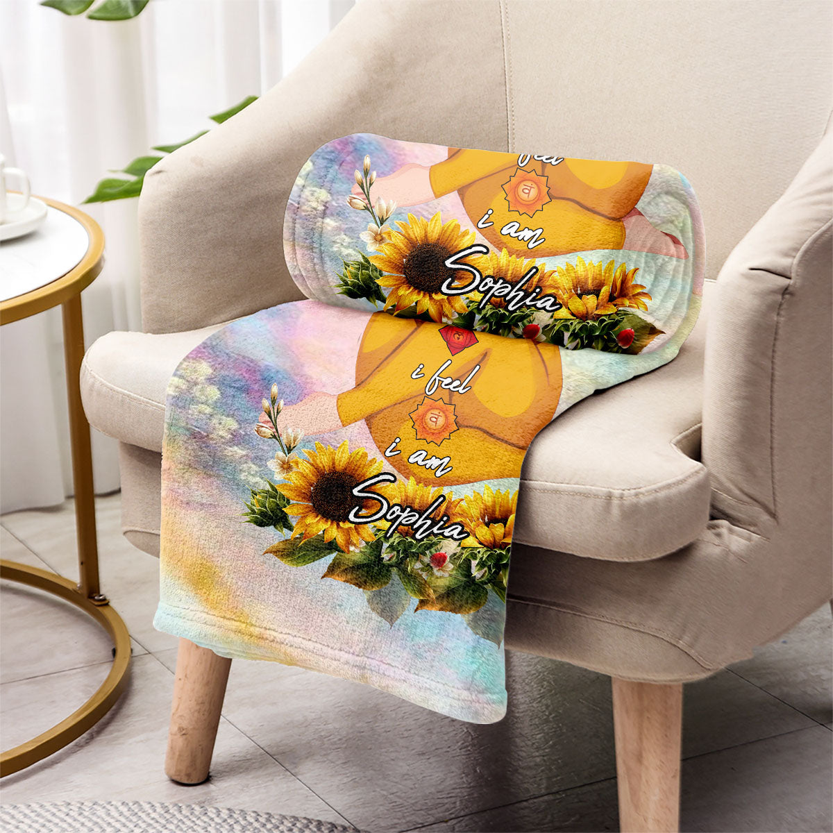 Lass den Scheiß los – personalisierte Yogadecke