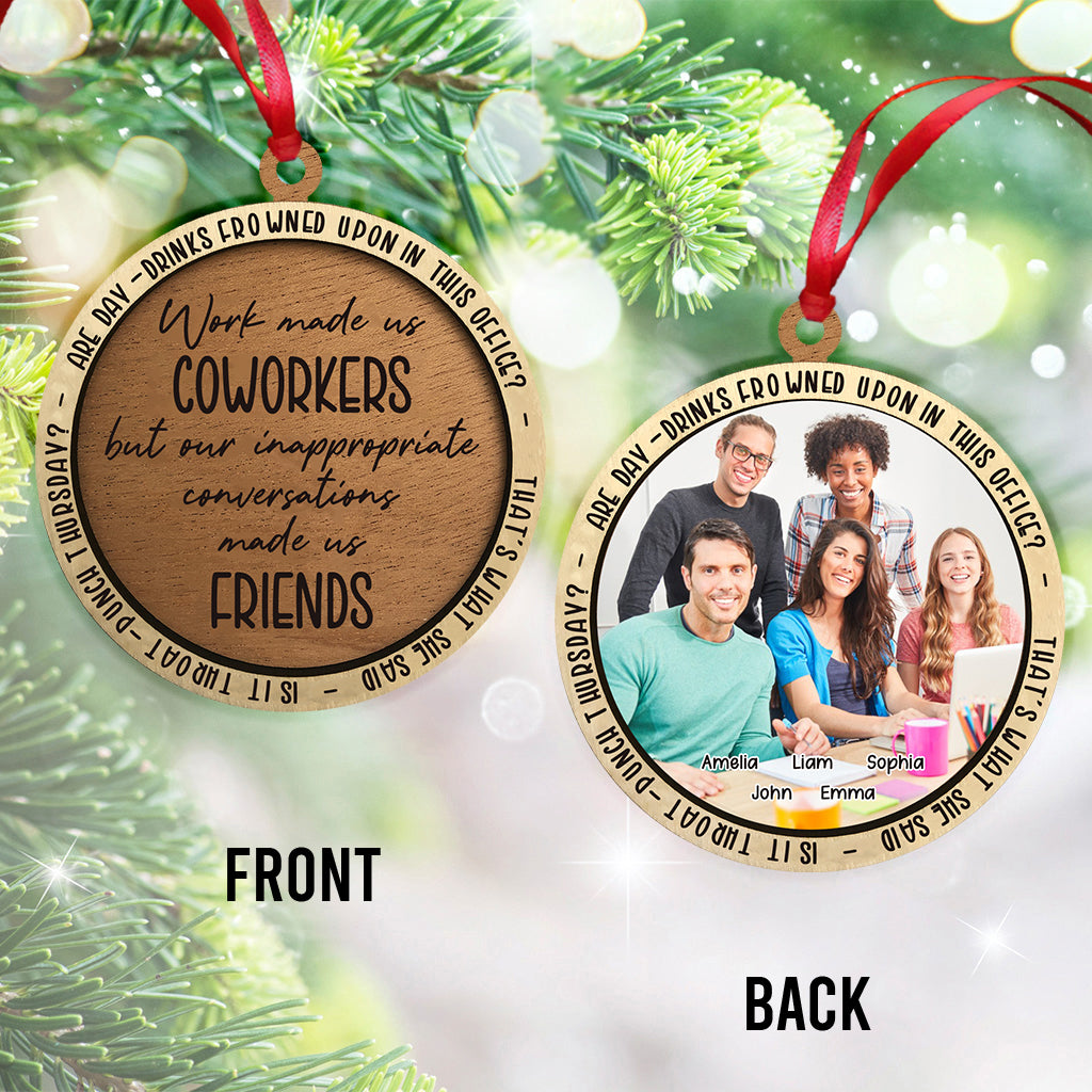 Die Arbeit hat uns zu Kollegen gemacht – Geschenk für Kollegen – Personalisierter Schmuck