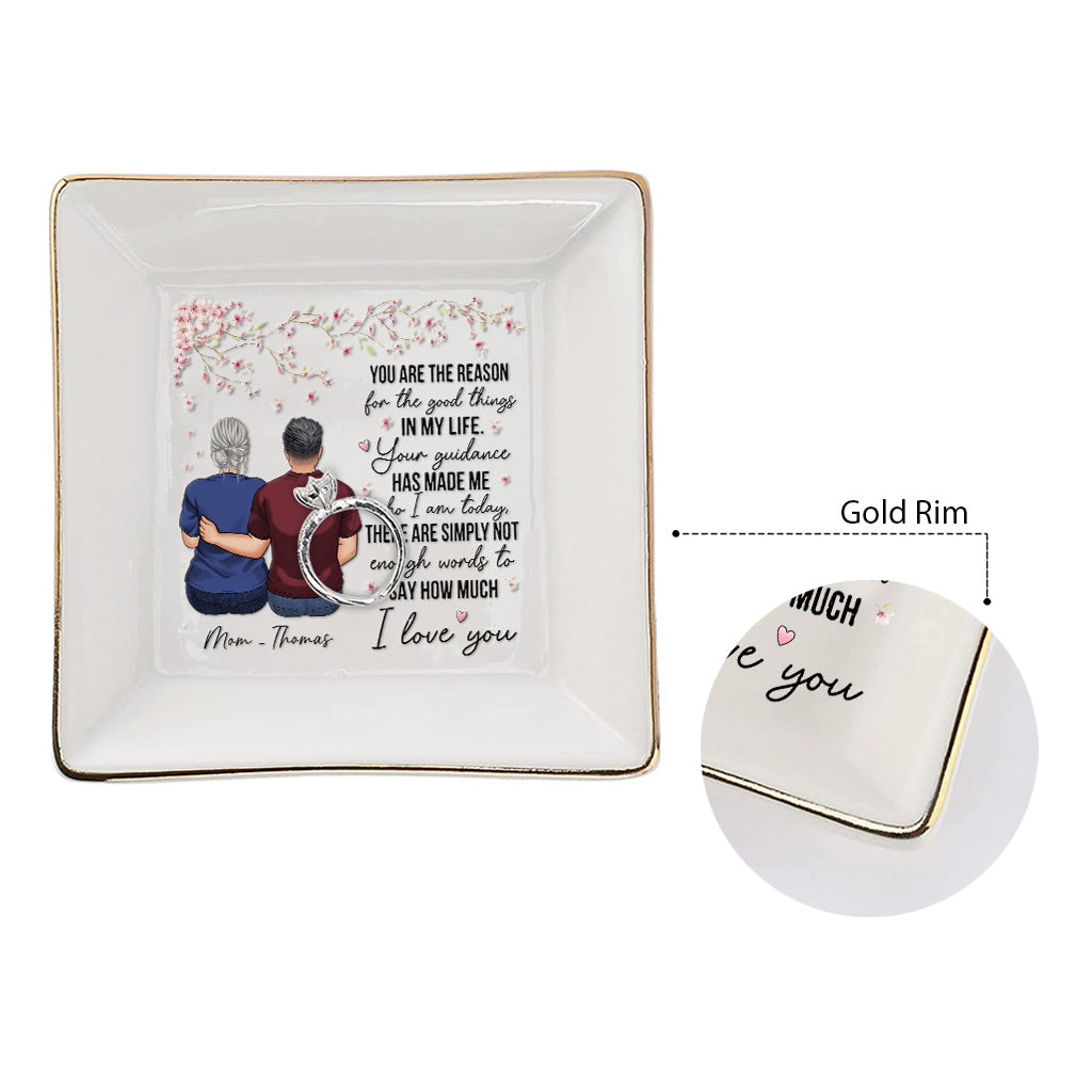 Du bist der Grund – Geschenk für Mama, Oma – Personalisierte Schmuckschale