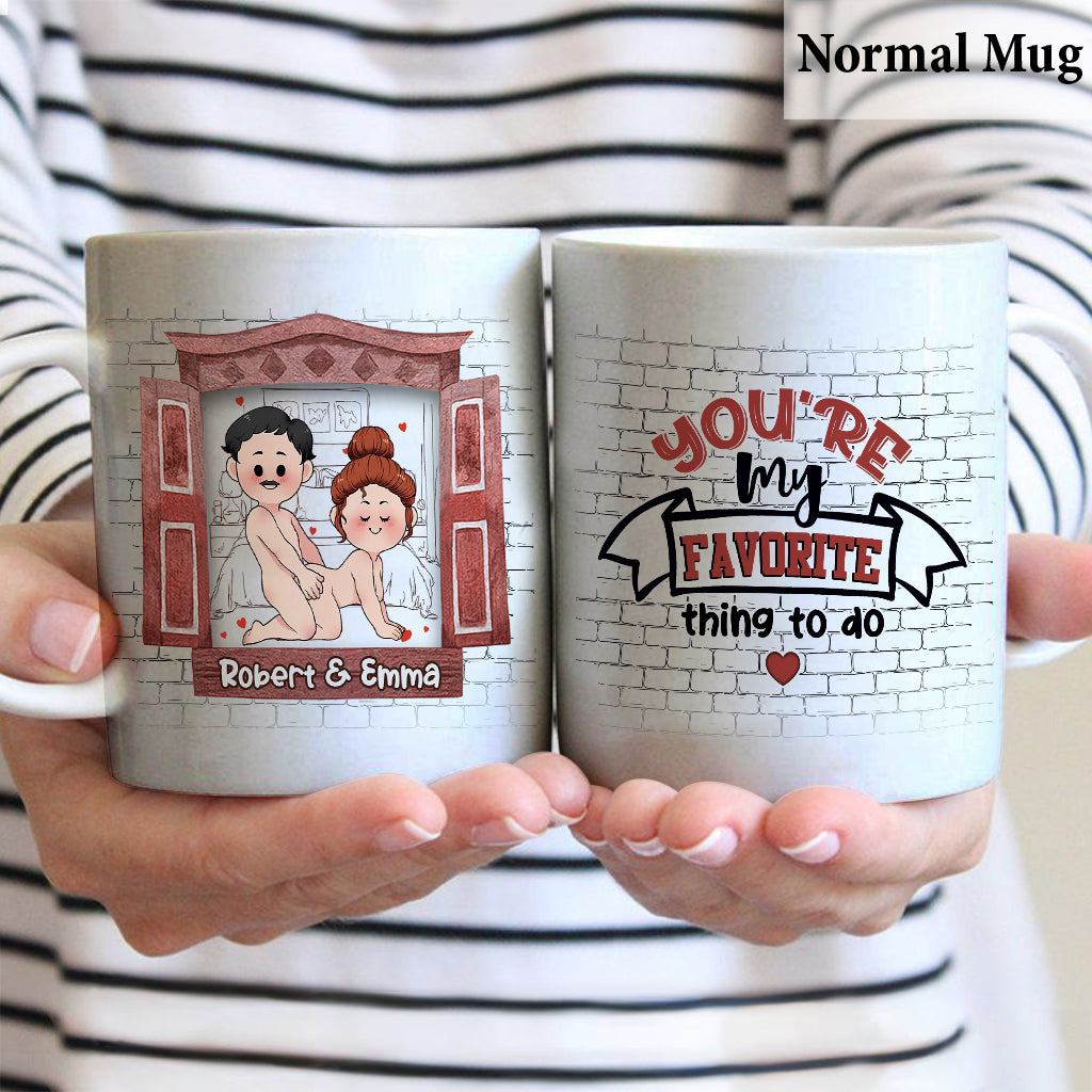 Du bist mein Liebling – Personalisierte Tasse für Paare