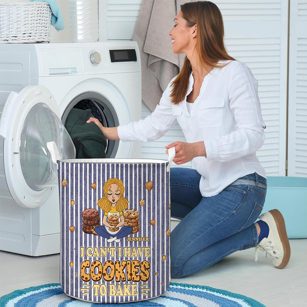 Ich kann nicht, ich muss Kekse backen – Personalisierter Aufbewahrungskorb für Backwaren