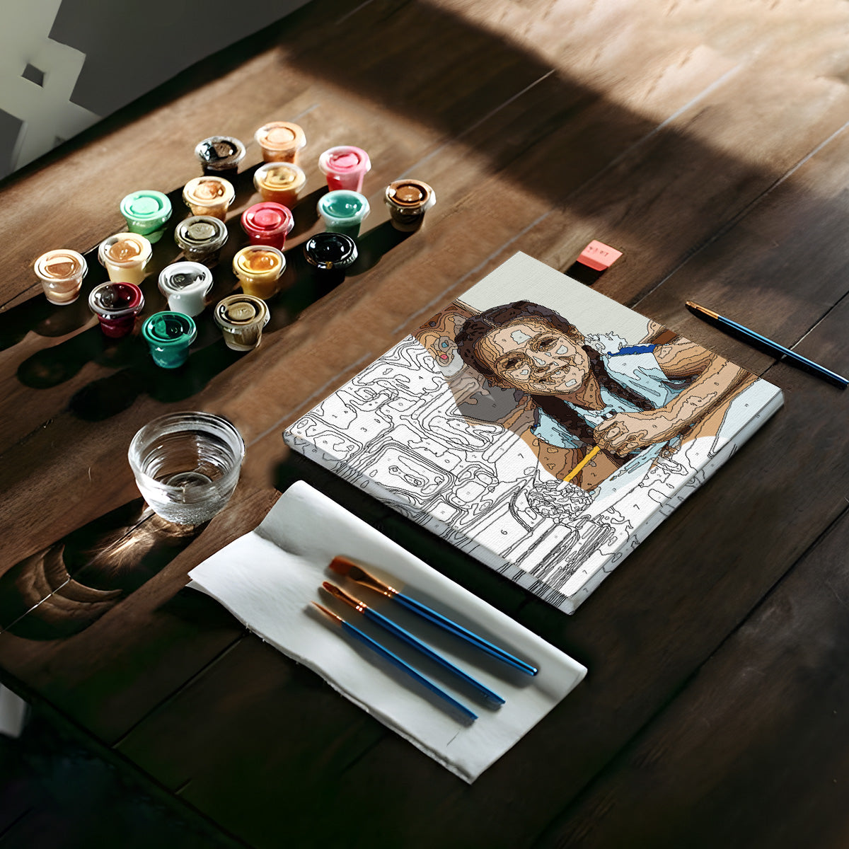 Individuelles Foto – Personalisiertes Malen-nach-Zahlen-Set für Kinder