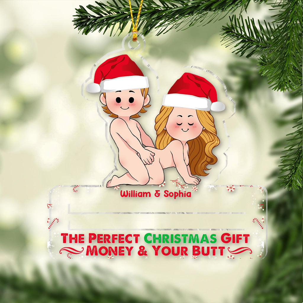 Das perfekte Weihnachtsgeschenk – Personalisierter transparenter Weihnachtsschmuck für Paare