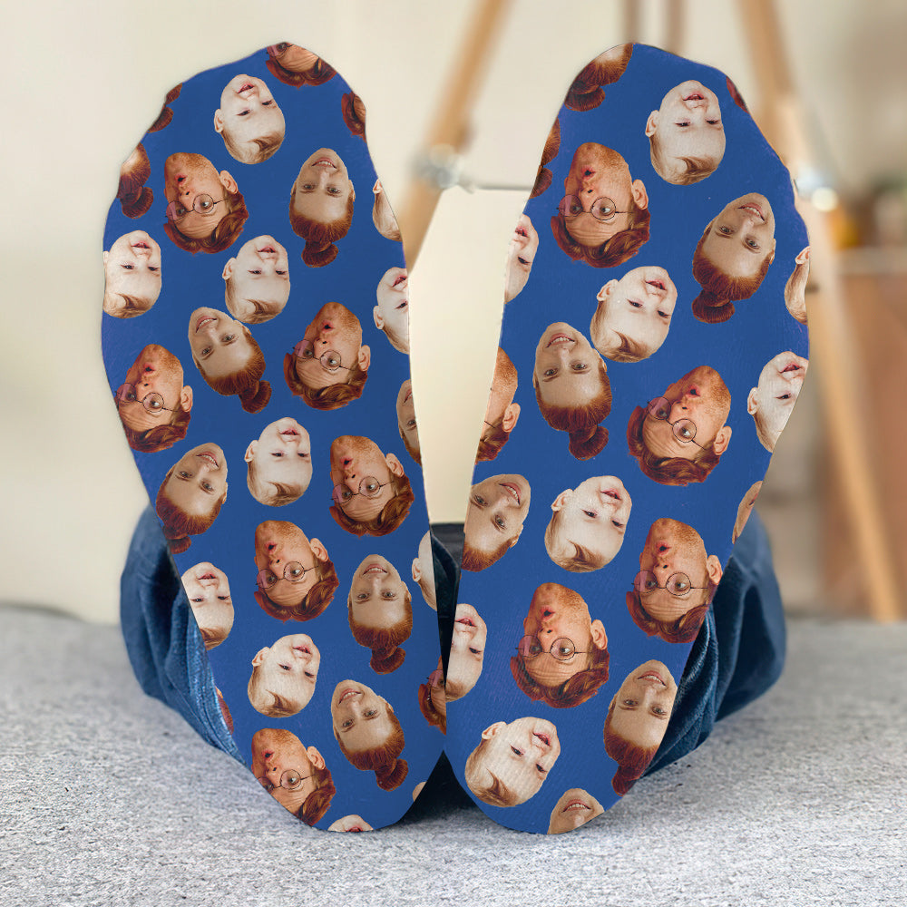 Socken mit beliebigen Gesichtern – Geschenk für jeden, Hunde- und Katzenliebhaber – Personalisierte Socken