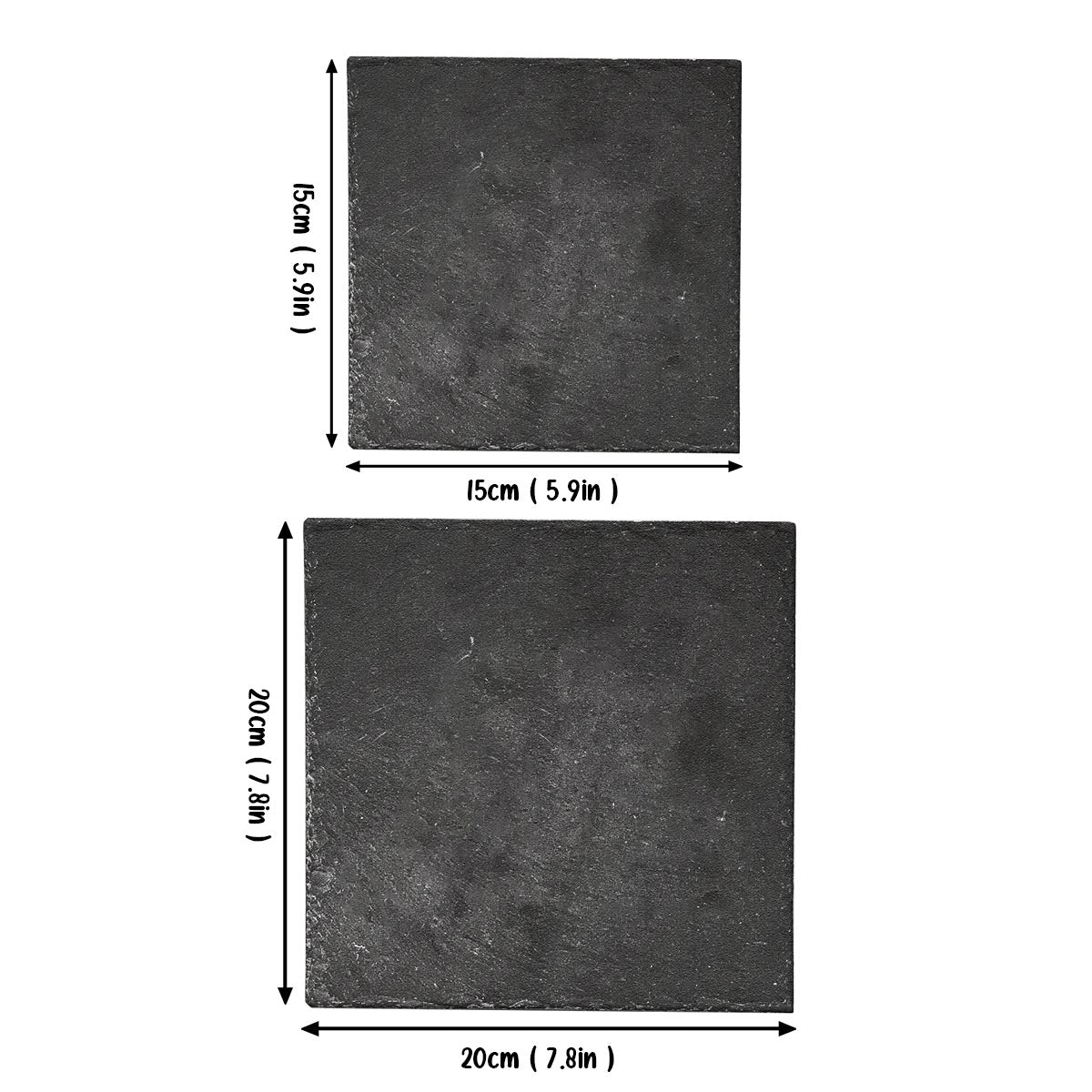Bis dass der Tod uns scheidet – Personalisierter quadratischer Stein für Paare