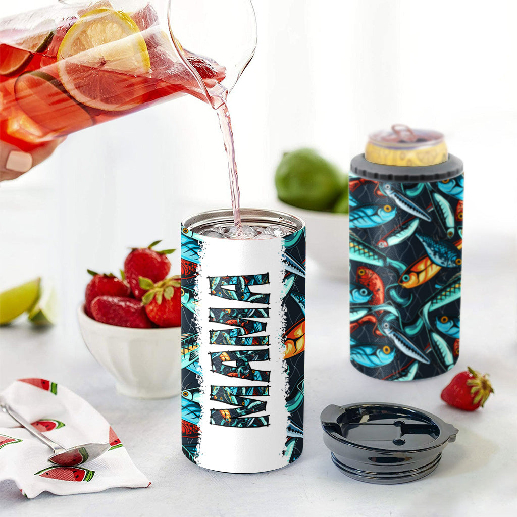 Reel Cool Dad – Angelgeschenk für Papa, Opa, ihn, Ehemann – Personalisierter Dosenkühler