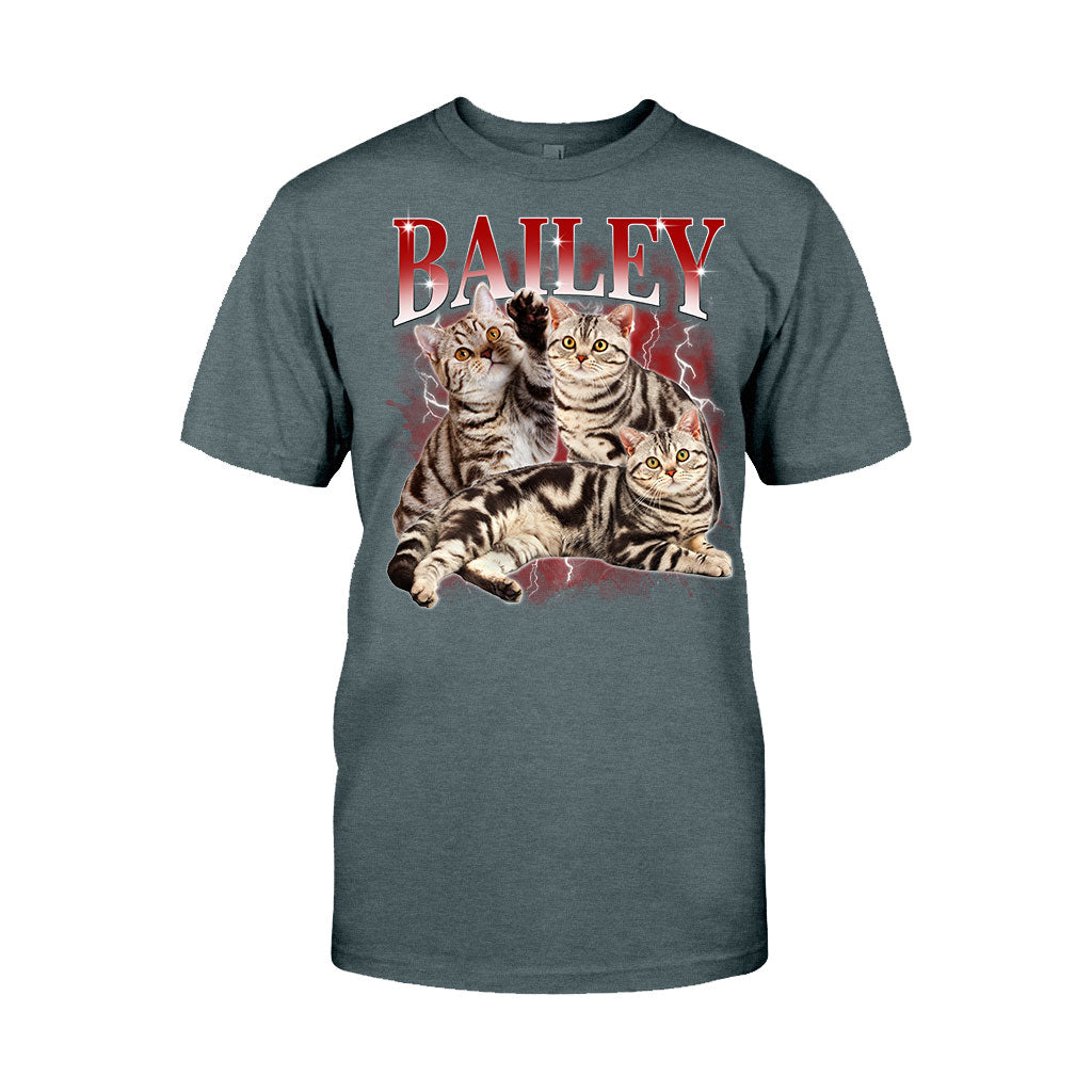 Individuell gestaltetes Bootleg-Rap-T-Shirt – Geschenk für Hunde- und Katzenliebhaber – Personalisiertes T-Shirt und Hoodie