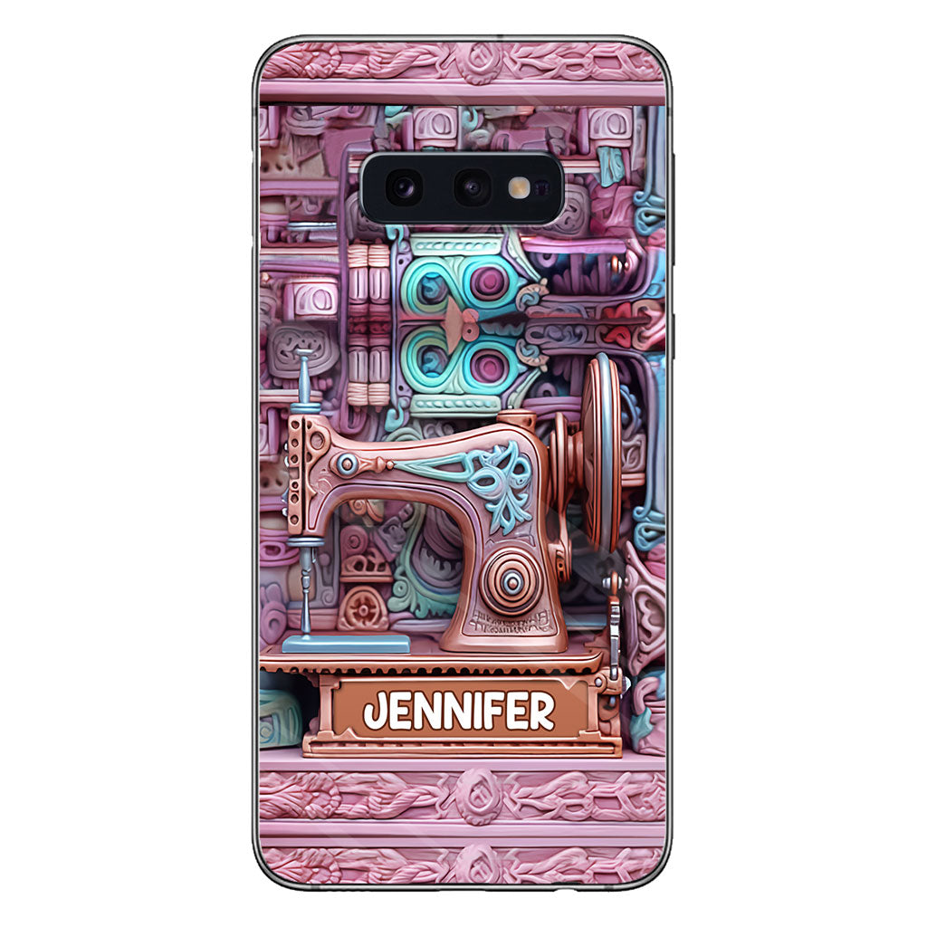 Nähbegeisterung – Personalisierte Handyhülle zum Thema Nähen