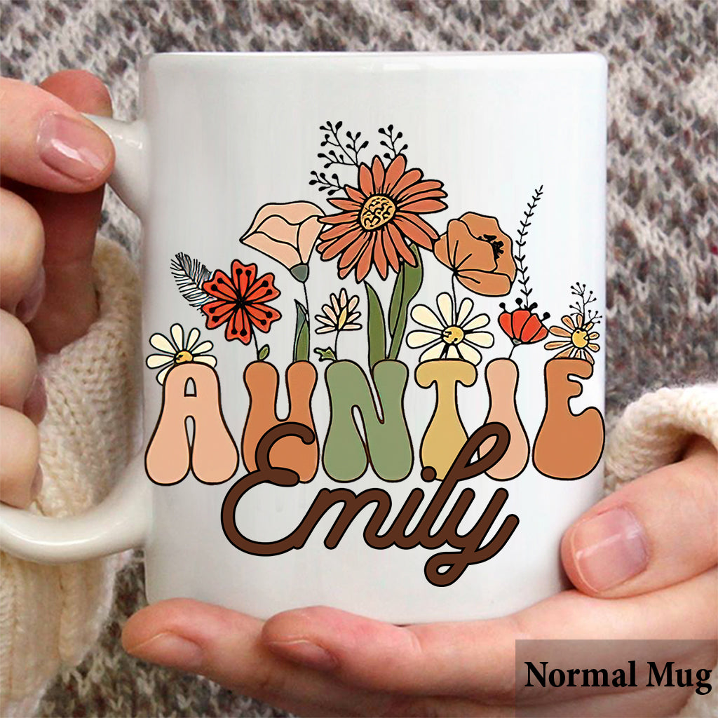 Auntie - Gift for Aunt - Personalized Mug