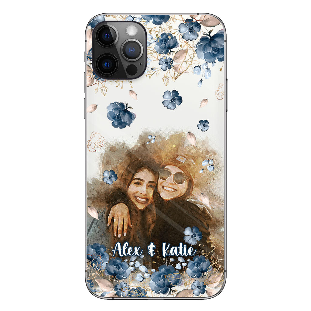 Bestie Matching Phone Case - Personalized Bestie Clear Phone Case