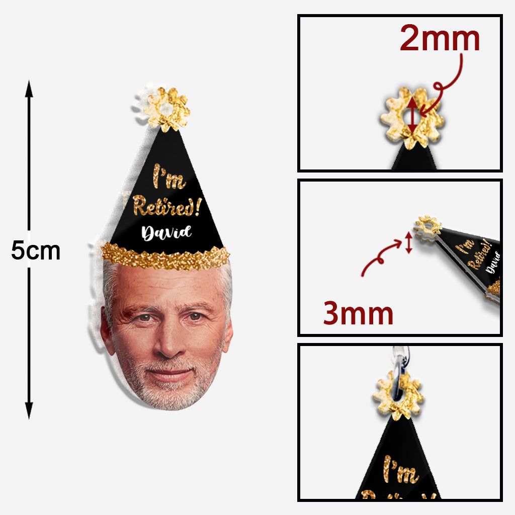 Die Legende ist im Ruhestand! – Personalisierter Schlüsselanhänger für den Ruhestand