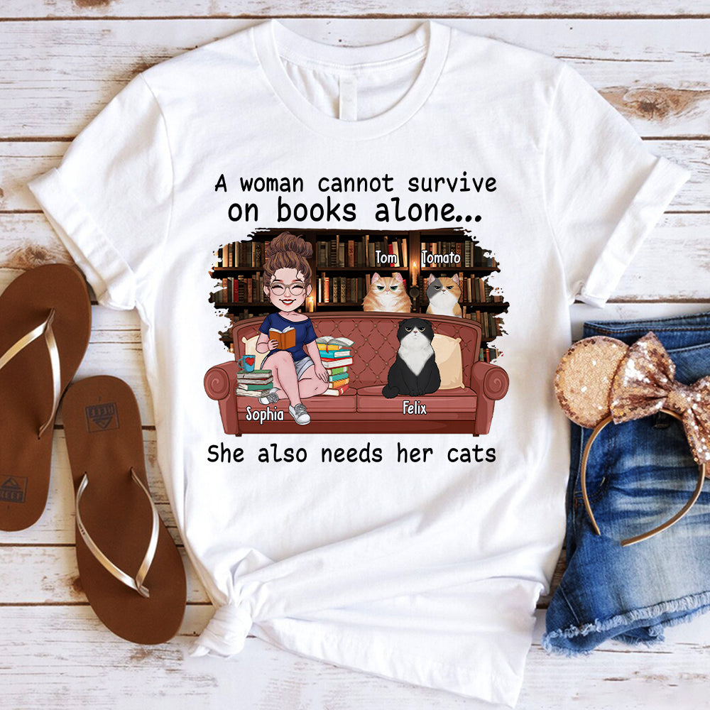 Einfach ein Mädchen, das Bücher liebt – personalisiertes Buch-T-Shirt & Hoodie