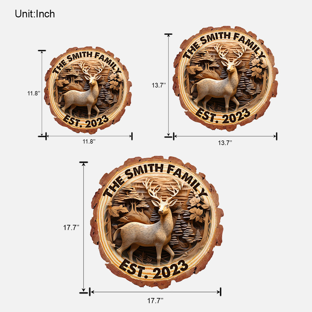 Jagdleben – Personalisiertes Jagd-Holzschild in individueller Form