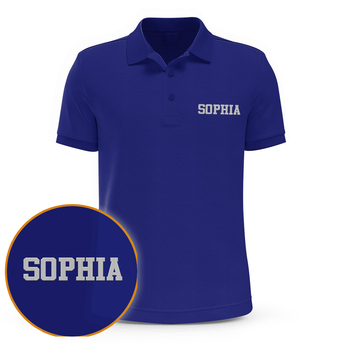 Personalisiertes Poloshirt mit Stickerei für Tante – Individueller Name
