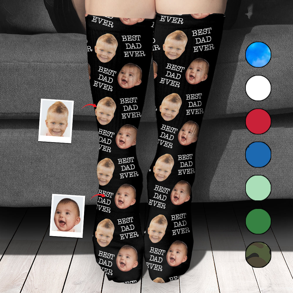 Custom Face - Personalized Father Socks