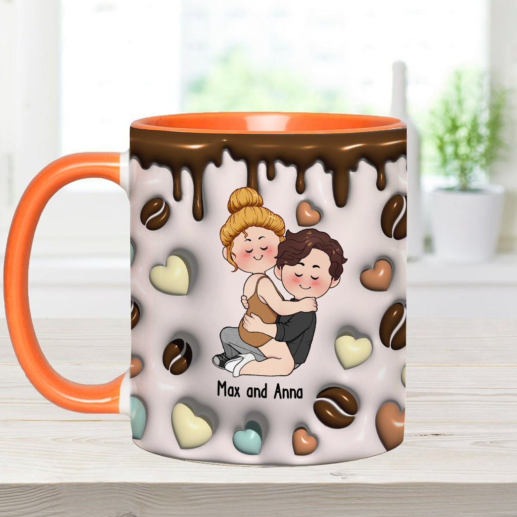 Ich mag dich so, wie ich meinen Kaffee mag – personalisierte Tasse für Paare