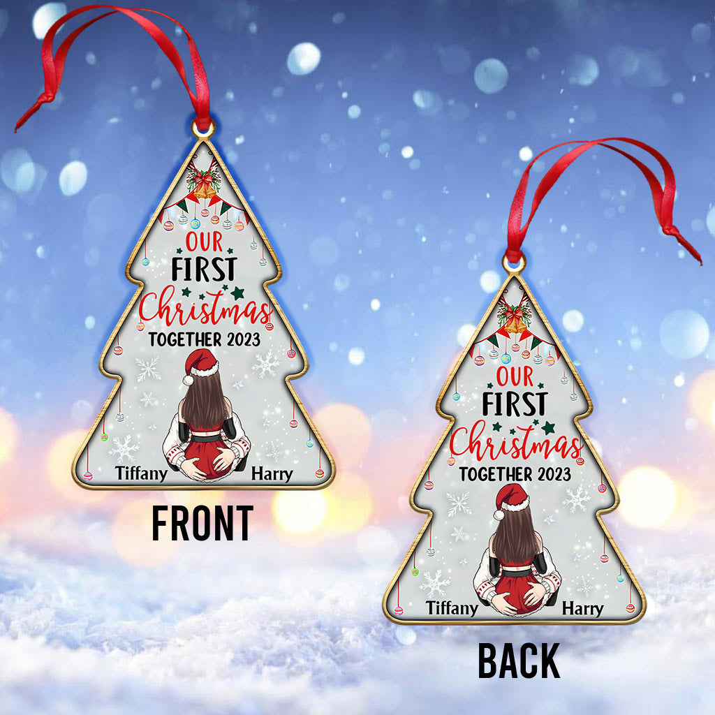 Unser erstes gemeinsames Weihnachtsfest – Geschenk für Ehemann, Ehefrau, Freund, Freundin – Personalisierter Weihnachtsschmuck