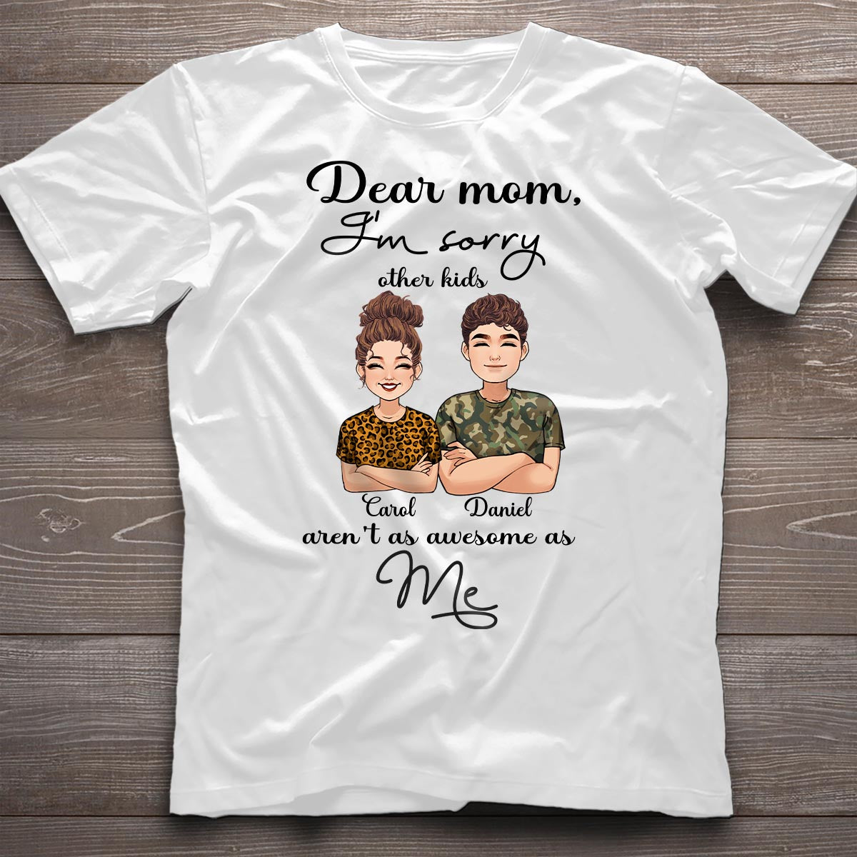 Liebe Mama – Personalisiertes Mutter-T-Shirt und Hoodie