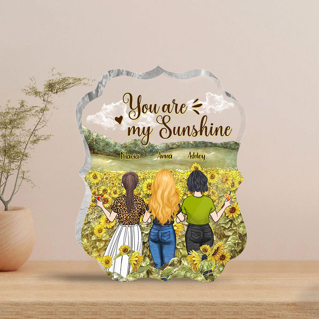 Beste Freundin für immer – Geschenk für die beste Freundin der Schwester – Personalisierte Acrylplakette in individueller Form