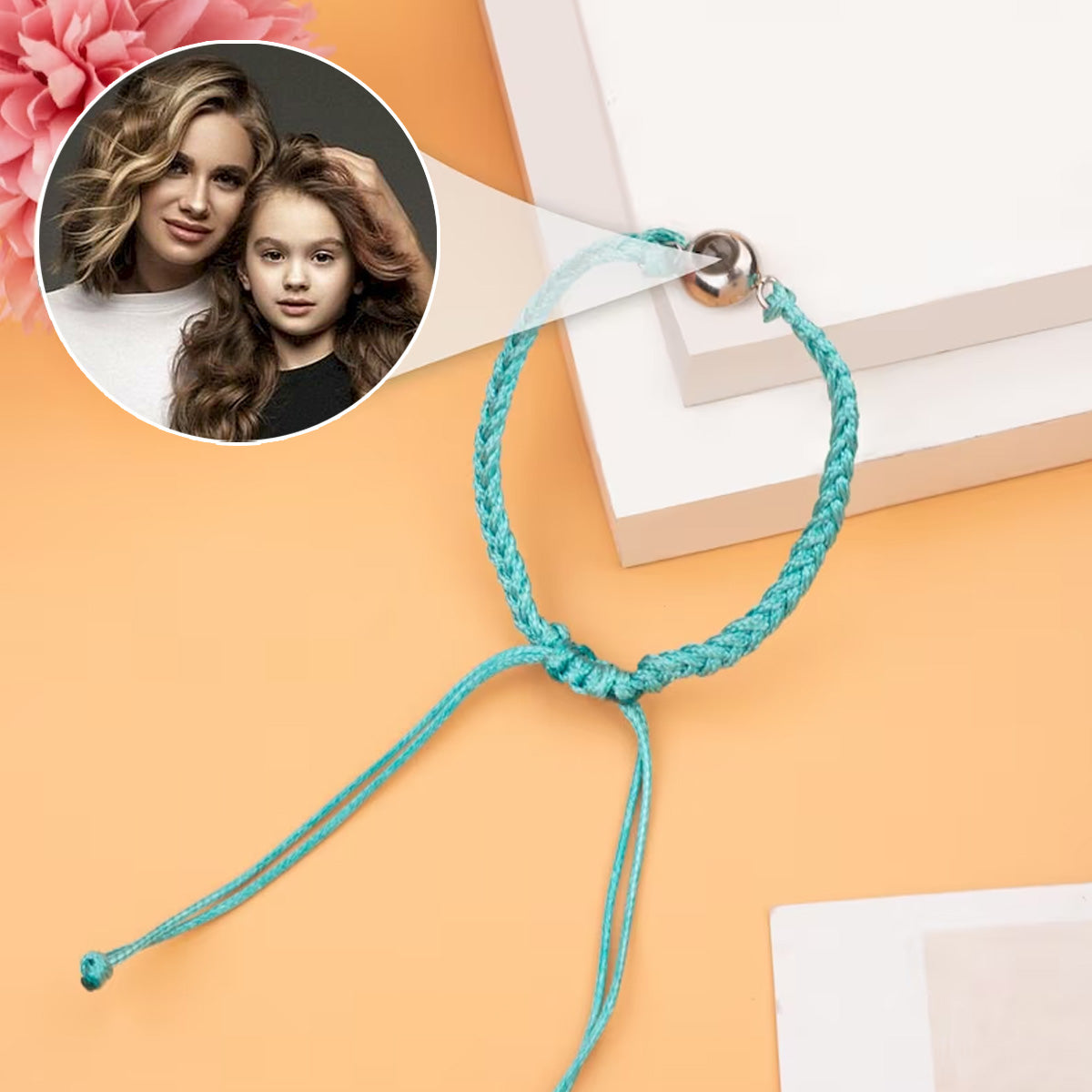 Ich liebe meine Tochter – Personalisiertes Armband mit Tochter-Projektion