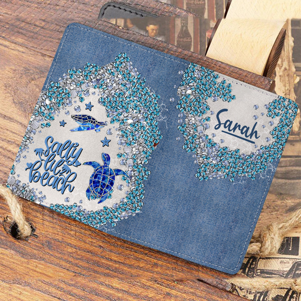 Turtle Bling – Personalisierter Schildkröten-Passhalter