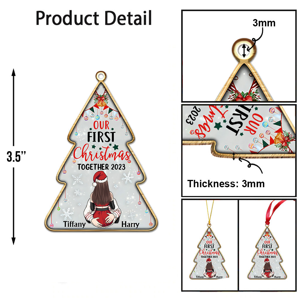 Unser erstes gemeinsames Weihnachtsfest – Geschenk für Ehemann, Ehefrau, Freund, Freundin – Personalisierter Weihnachtsschmuck