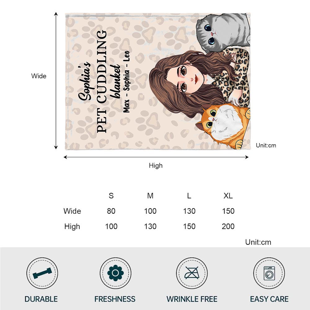 Kuscheldecke für Haustiere – Geschenk für Katzenliebhaber – Personalisierte Decke
