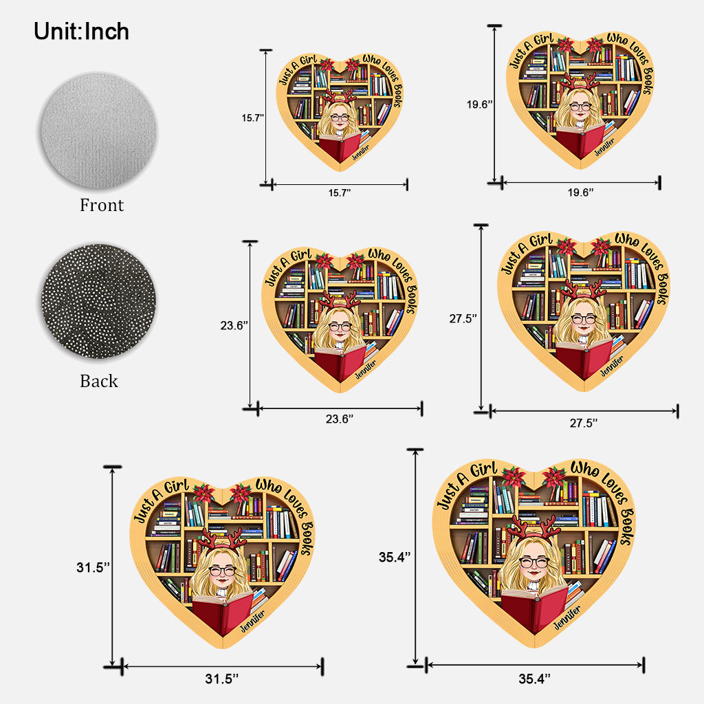 Just A Girl Who Loves Book - Personalized Book Shaped Doormat