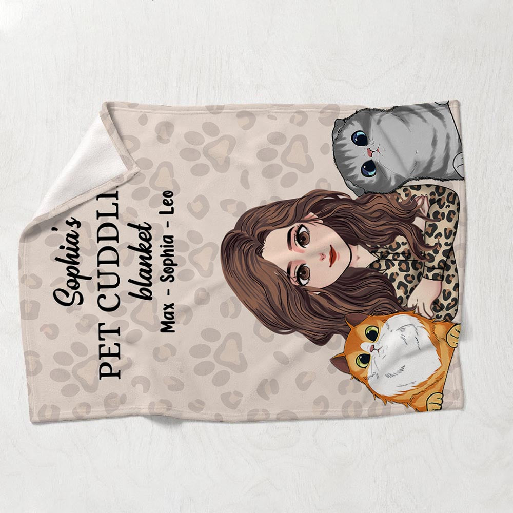 Kuscheldecke für Haustiere – Geschenk für Katzenliebhaber – Personalisierte Decke