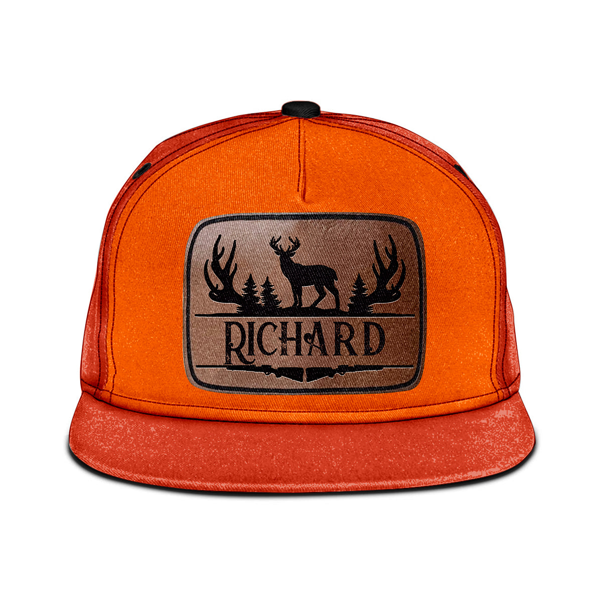 Jagdorange - Personalisierte Jagd-Snapback-Kappe