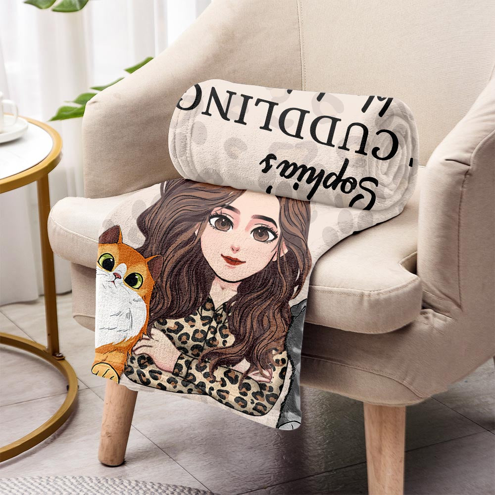 Kuscheldecke für Haustiere – Geschenk für Katzenliebhaber – Personalisierte Decke