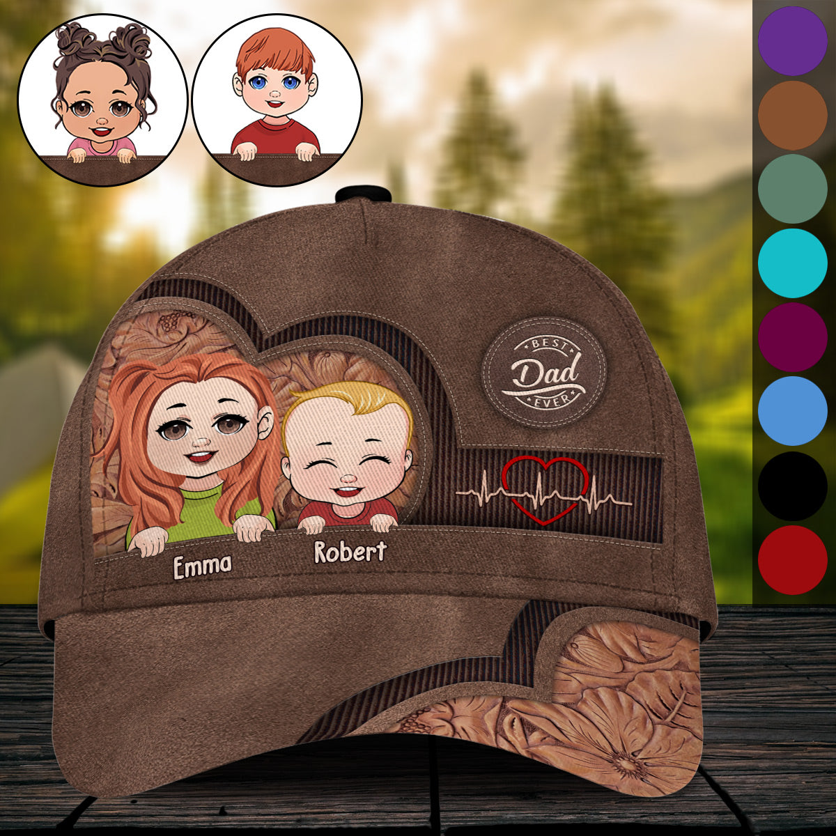 Bester Papa, Mama, Oma, Opa aller Zeiten – Geschenk für Papa, Mama, Oma, Opa, Onkel, Tante – Personalisierte klassische Kappe