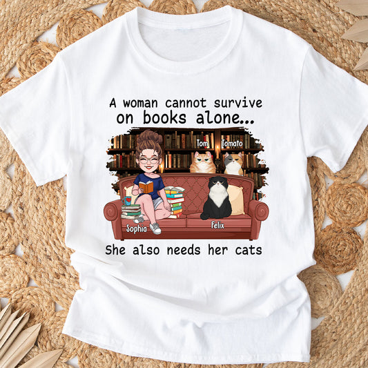 Einfach ein Mädchen, das Bücher liebt – personalisiertes Buch-T-Shirt & Hoodie