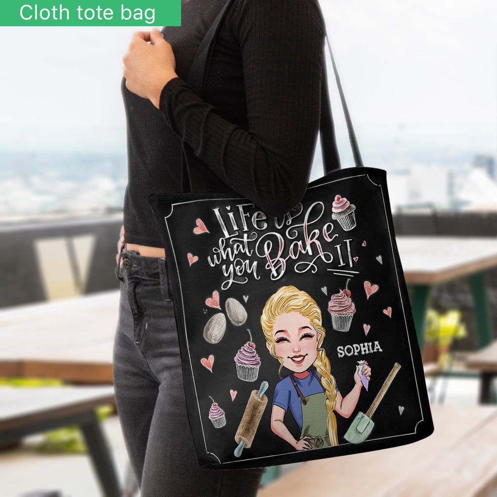Das Leben ist, was du daraus backst – personalisierte Backtasche
