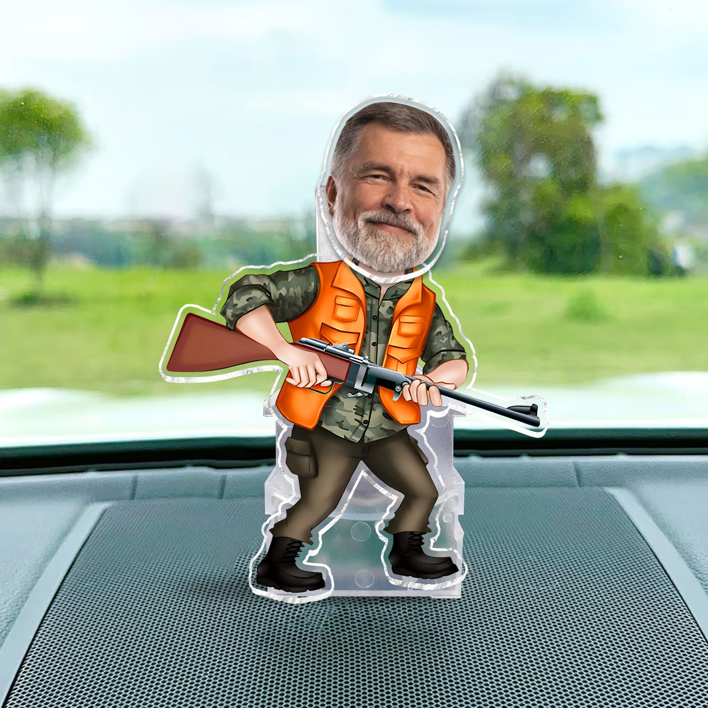 Love Hunting – Personalisierte Jagd-Schüttelkopf-Figur