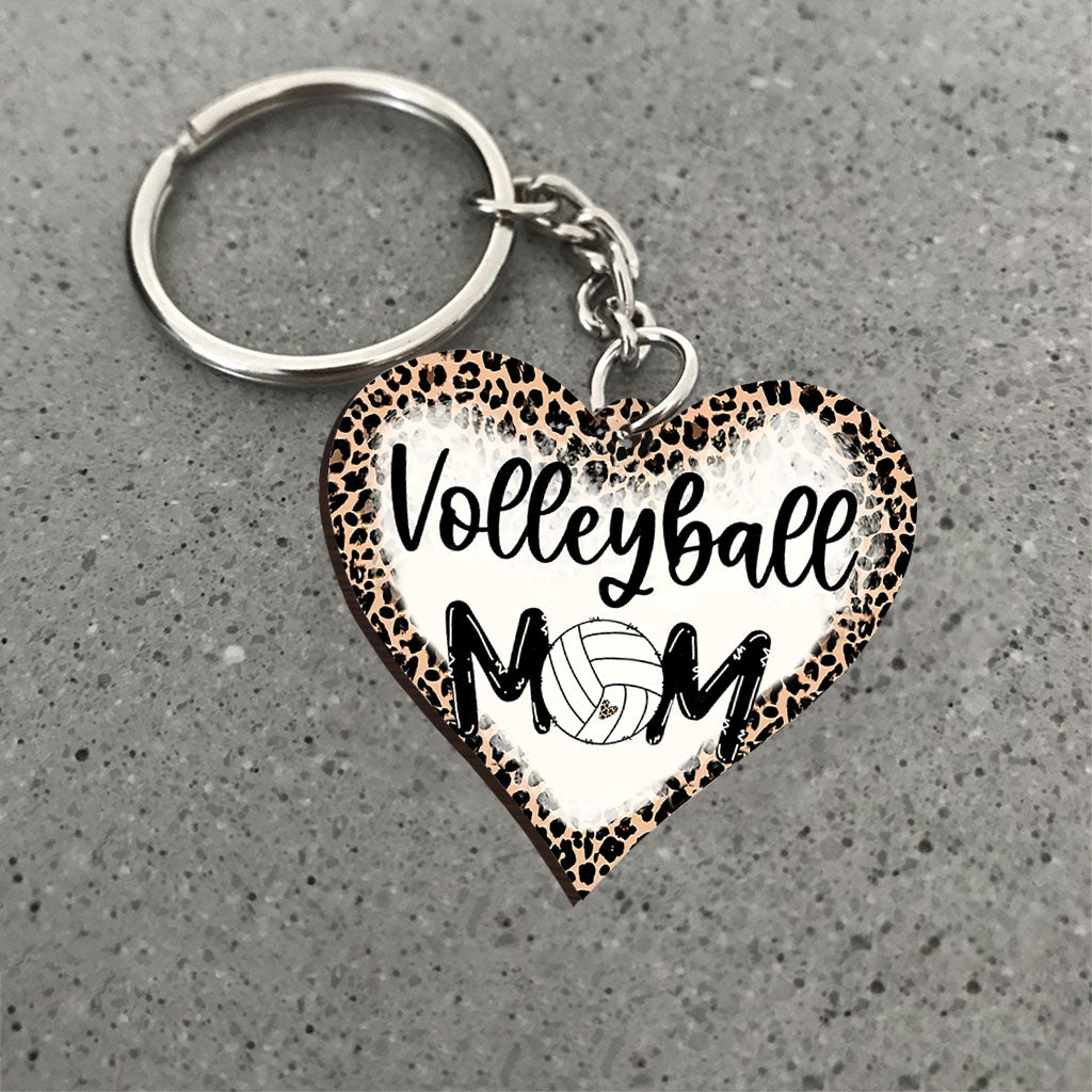 Volleyball-Mama – Personalisierter Volleyball-Schlüsselanhänger