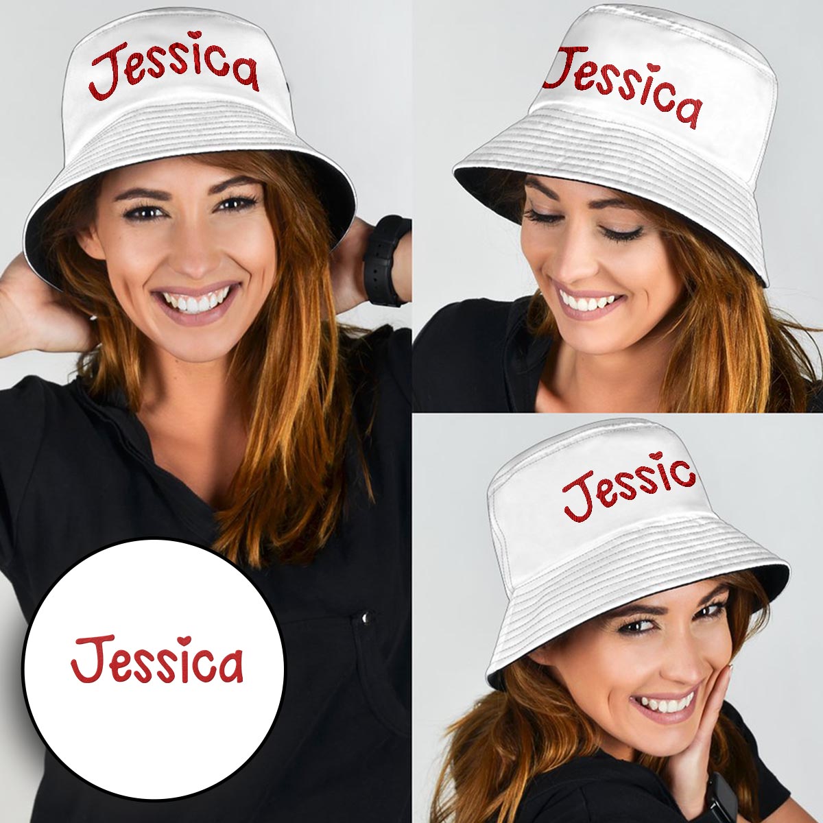 Custom Name - Personalized Step Mom Embroidered Bucket Hat