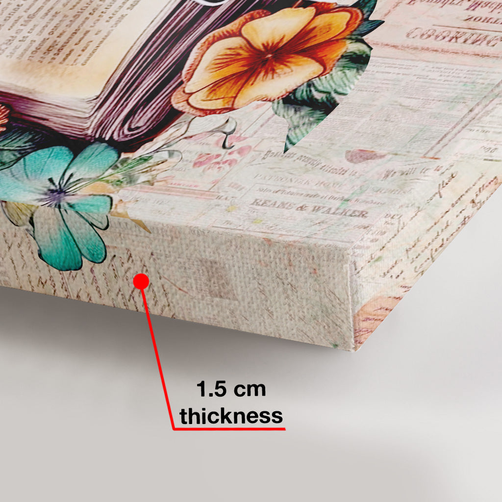 Nur noch ein Kapitel – Personalisierte Buchleinwand und Poster