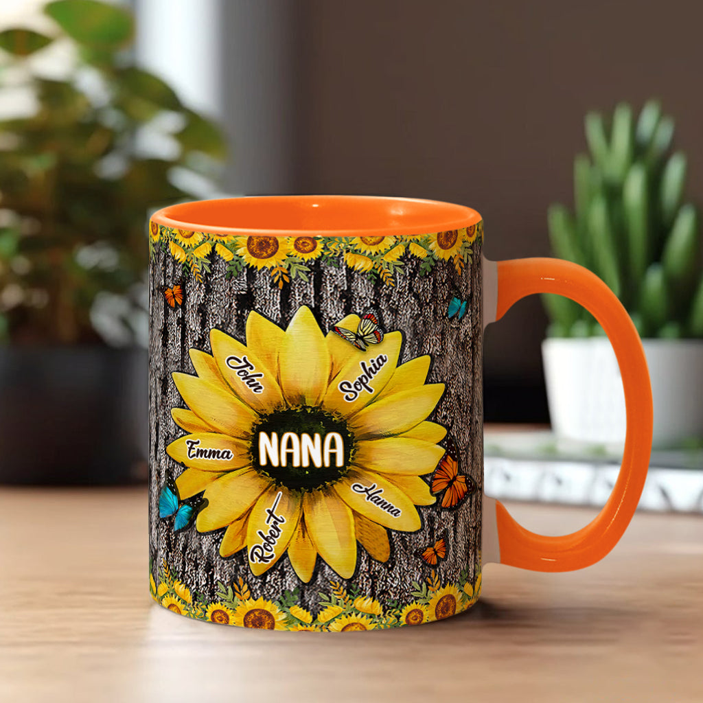 Nana's Garden - Personalized Grandma Accent Mug