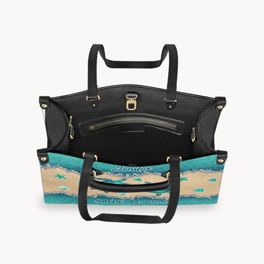 Salty Lil' Beach – Personalisierte Handtasche aus Schildkrötenleder
