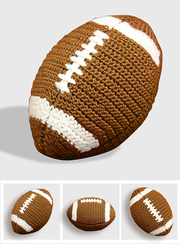 Gestrickter American-Football-Ball – Handgestrickte Football-Puppe