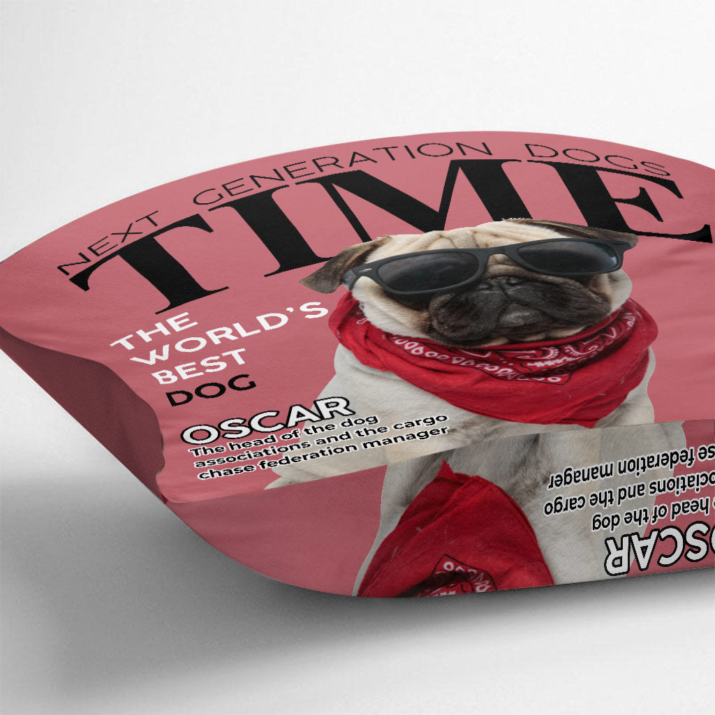 Der beste Hund der Welt – personalisiertes Hunde-Dekokissen