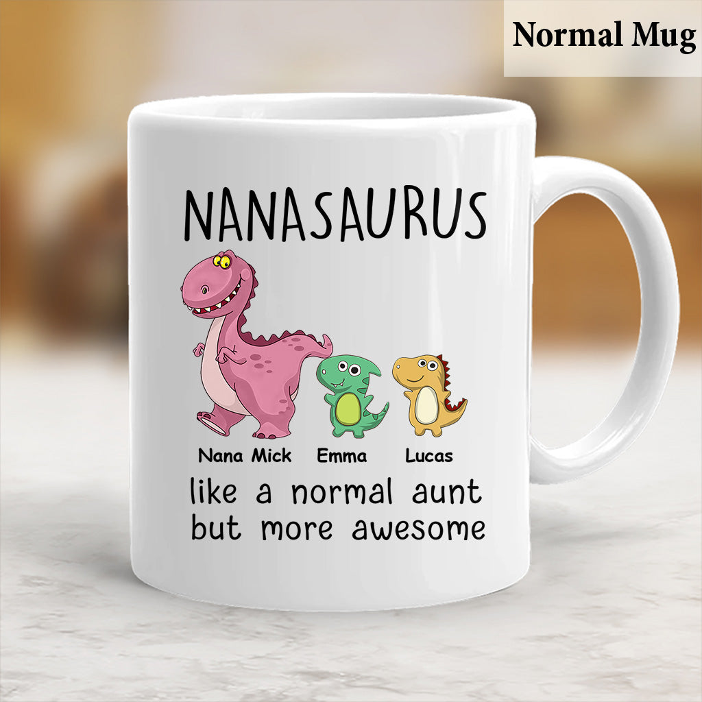 Wie eine normale, nur viel cooler – Geschenk für Mama, Oma, Opa, Papa, Tante, Onkel – Personalisierte Tasse