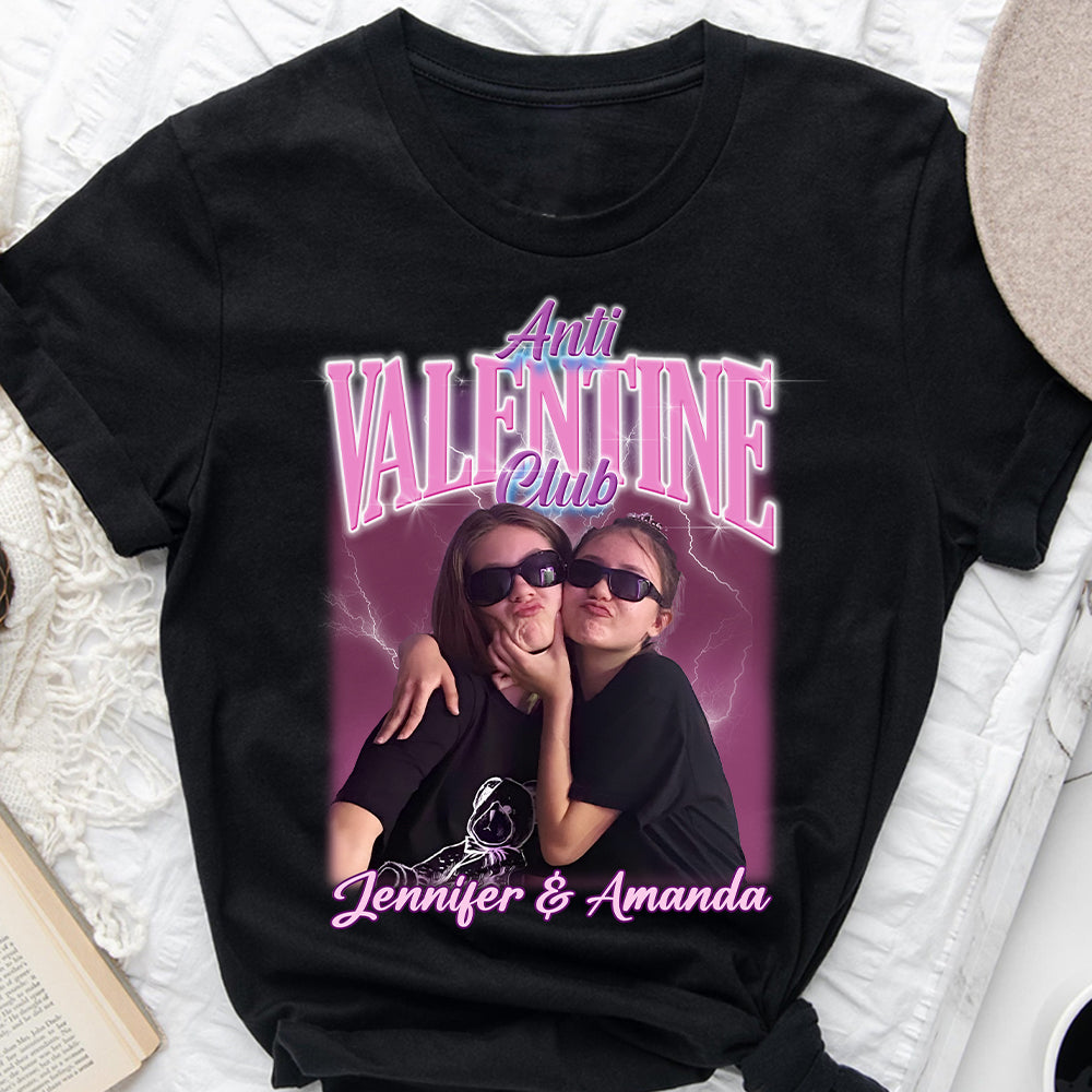 Anti-Valentinstag-Club – Personalisiertes Bestie-T-Shirt und Hoodie