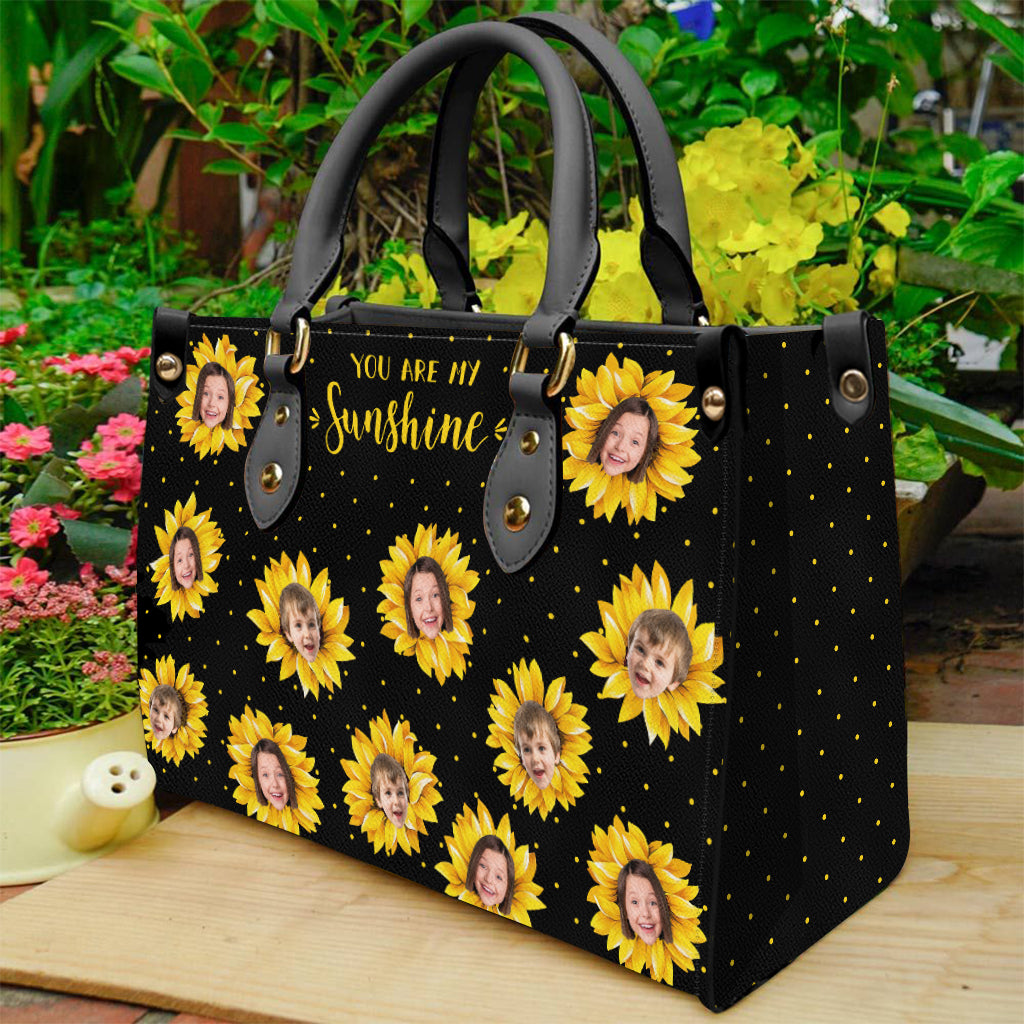 Grandma’s Garden - Gift for grandma, mom - Personalized Leather Handbag