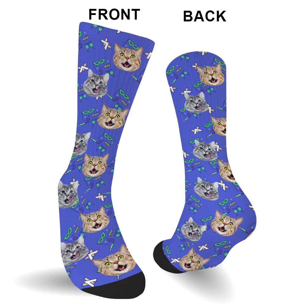 Individuelles Katzenmotiv - Personalisierte Socken