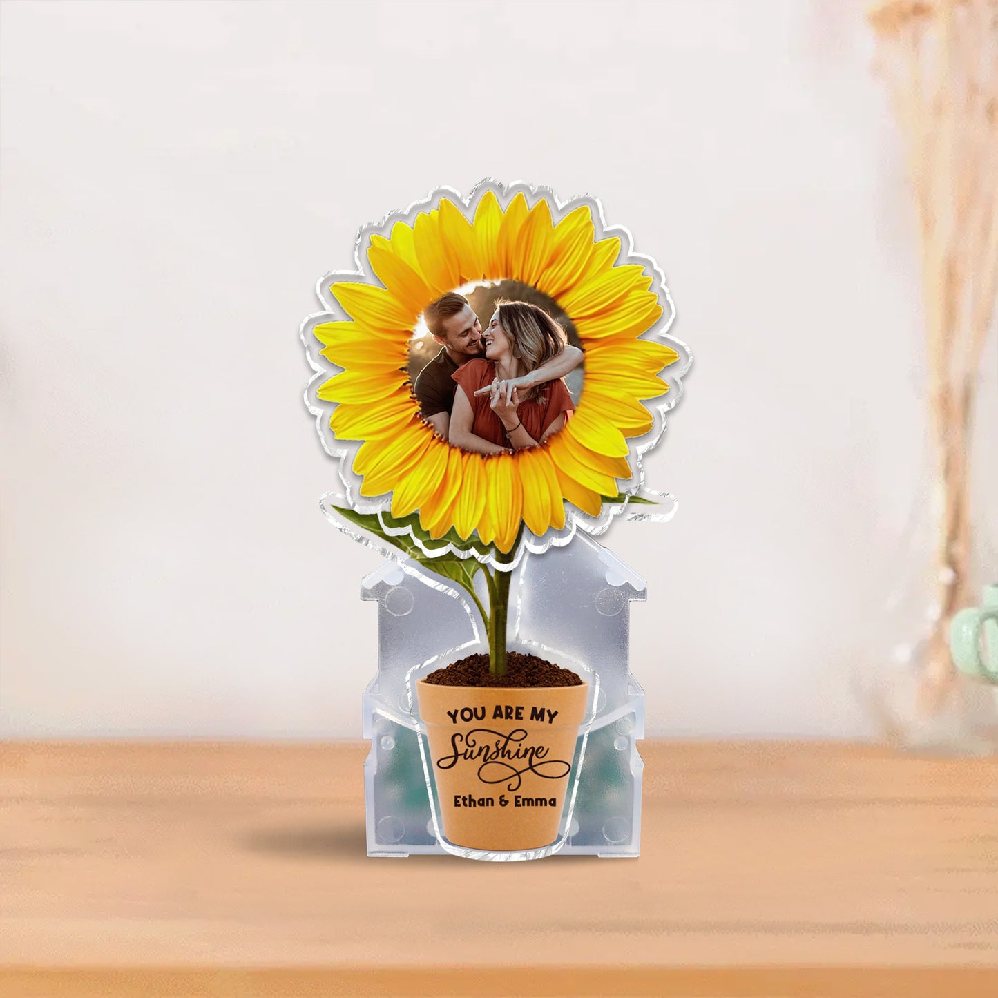 Du bist mein Sonnenschein – Geschenk für Ehemann, Ehefrau, Freund, Freundin, Mutter, Oma – Personalisierter Shaker