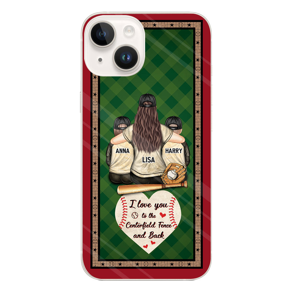 My Heart Is On That Field - Personalized Baseball Clear Phone Case